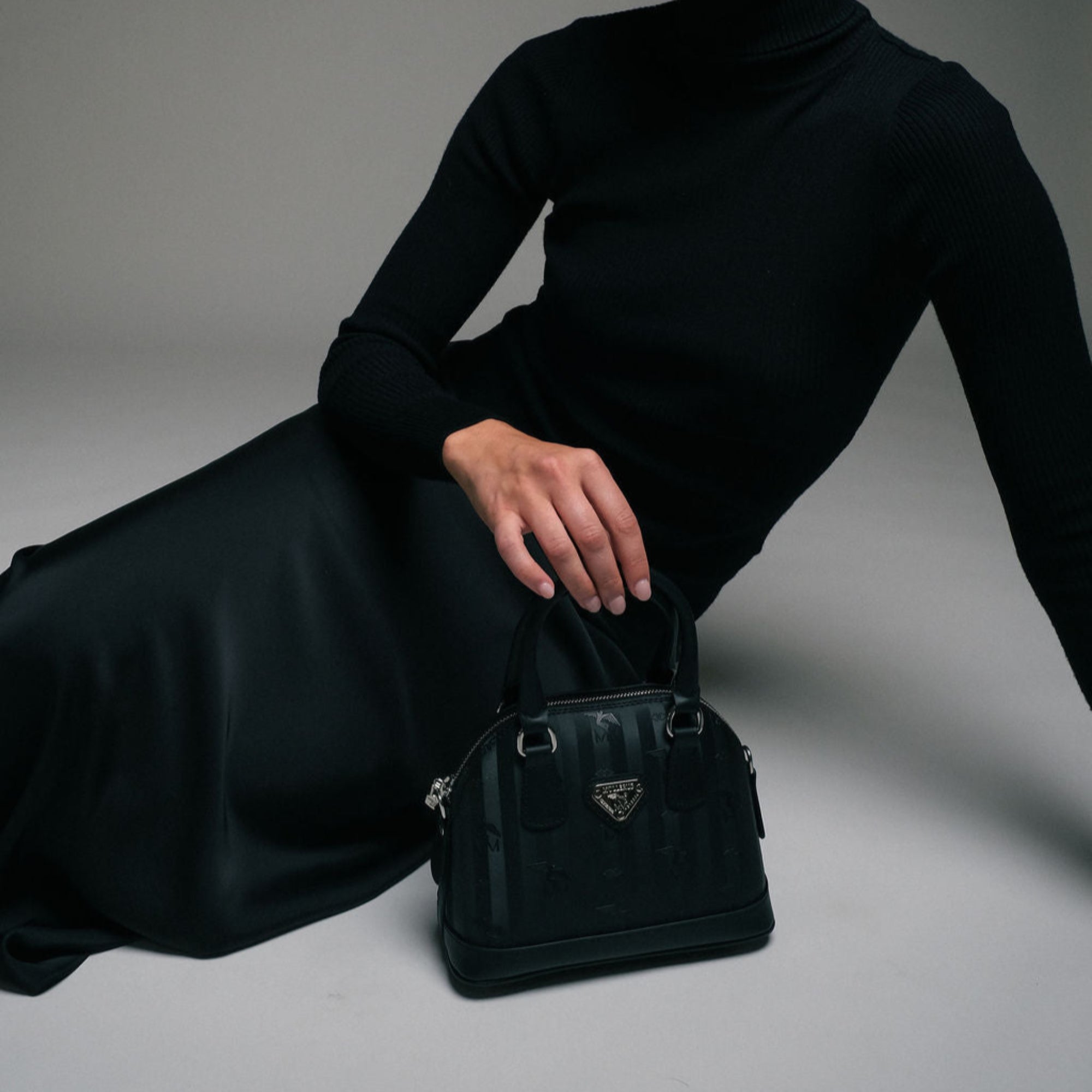 OETWIL | Sac à main classique noir/argent