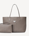 BERN | Shopper taupe grau/silber - frontal
