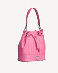 SION | Beuteltasche bubble pink/silber - seitlich