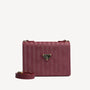 MELIDE | Borsa a tracolla rosso antico/oro - vista frontale