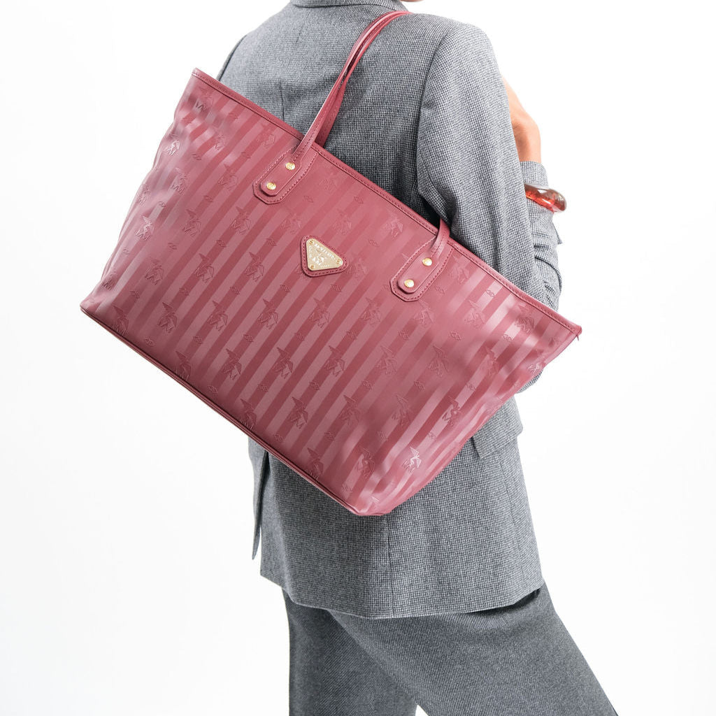 WINTERTHUR | Shopper with zipper antique red/gold