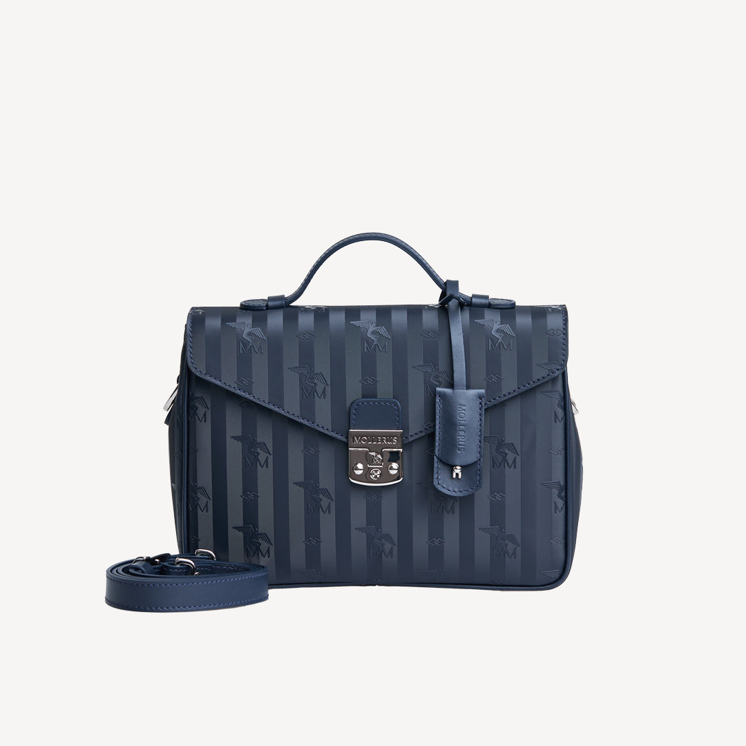 MARLY | Umhängetasche space blau/silber frontal