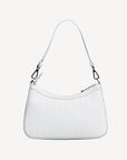 CASTIEL| Schultertasche snow weiss/silber - von hinten