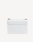 URSY | Borsa a tracolla snow bianco/argento - vista posteriore