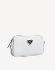 RIVAZ | Umhängetasche snow weiss/silber - seitlich