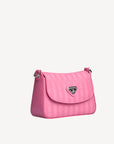 PIZY | Umhängetasche bubble pink/silber - seitlich