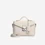 MEYRIN | Borsa a tracolla pearl bianco/argento - frontale