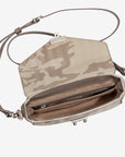 MEYRIN | Schultertasche camouflage beige/silber - INNEN
