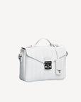 MEYRIN | Borsa a tracolla snow white/argento - vista laterale