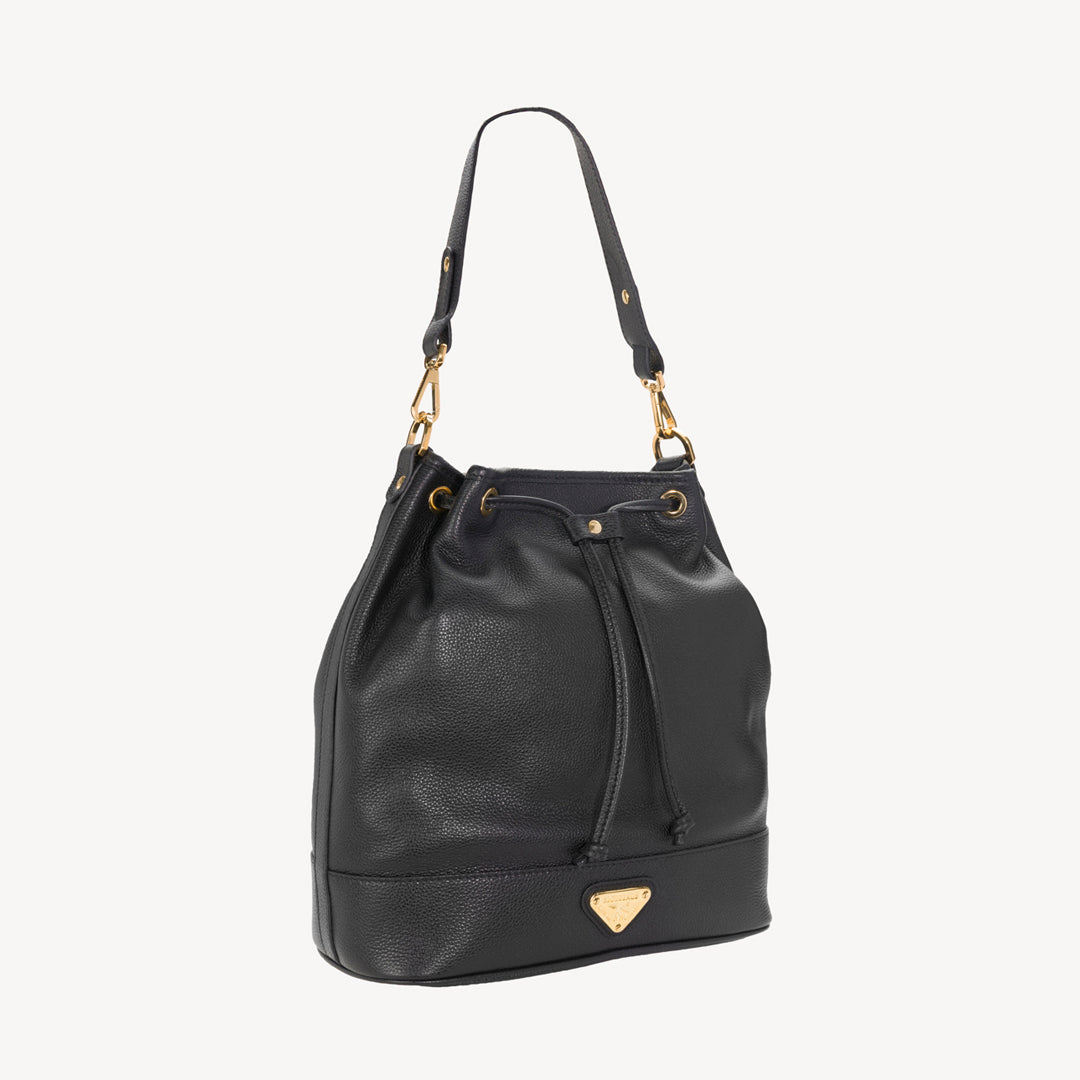 NIESEN | Pouch bag calfskin black/gold