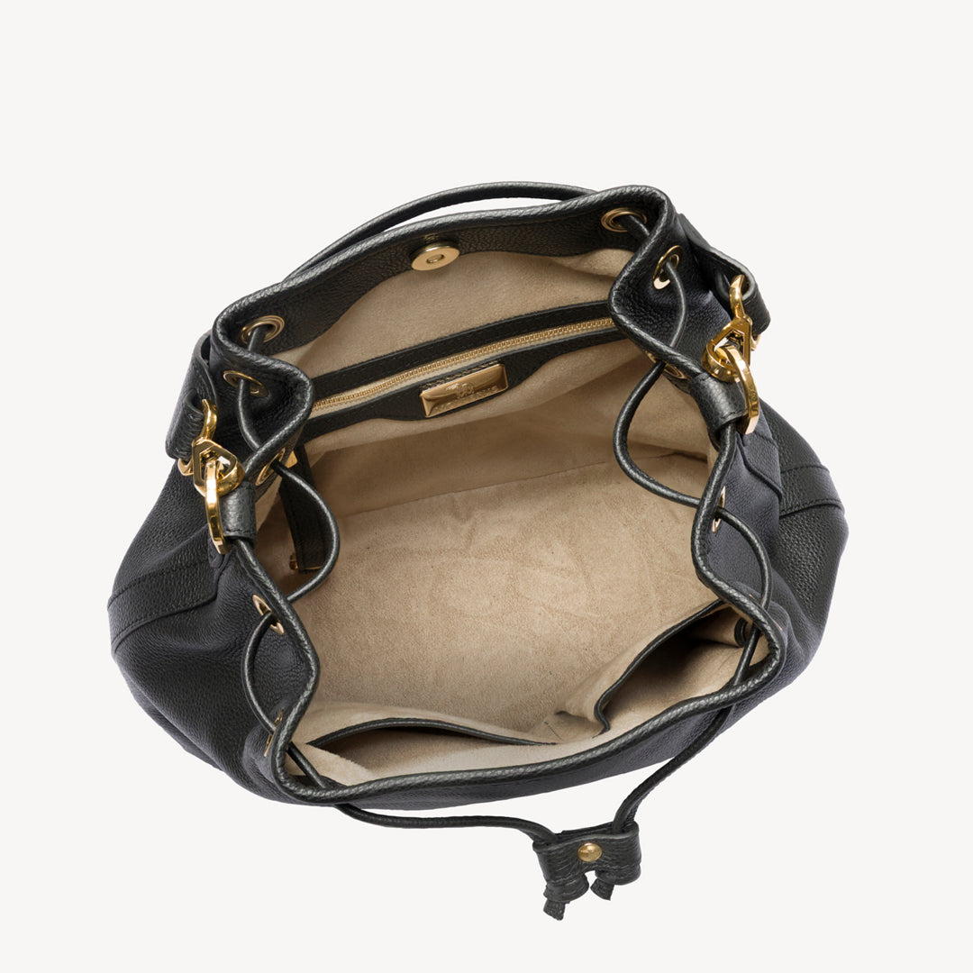 NIESEN | Pouch bag calfskin black/gold