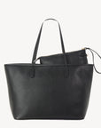 BERN | Shopper Kabsleder schwarz/gold - von hinten
