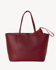 BERN | Shopper Kabsleder antik rot/gold - hinten