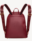 GLARUS | Rucksack Kalbsleder antik rot/gold - hinten