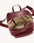 GLARUS | Rucksack Kalbsleder antik rot/gold - offen