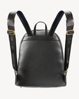 GLARUS | Rucksack Kalbsleder schwarz/gold - von hinten