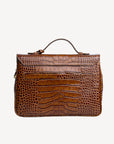 MARLY | Borsa a tracolla Croco honey marrone/oro - vista posteriore