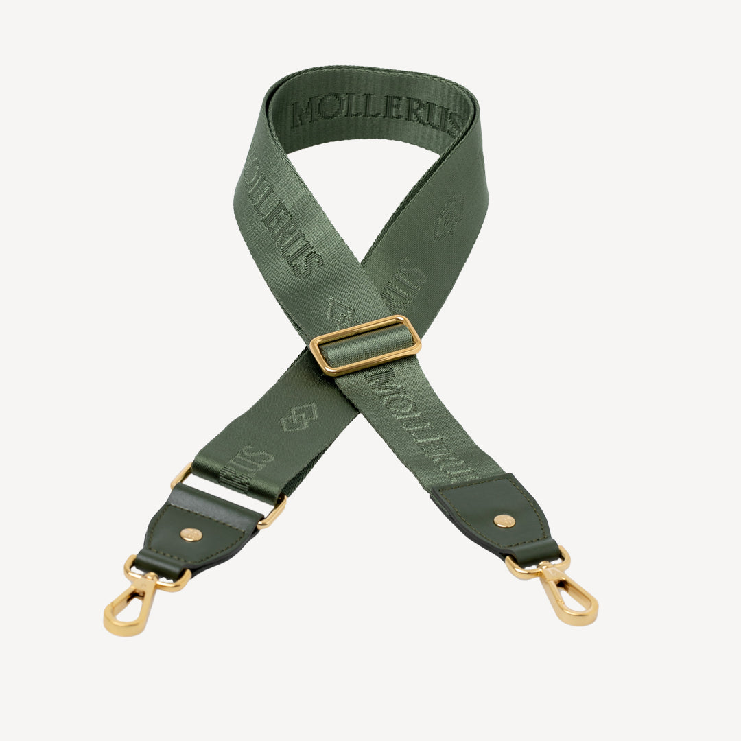 ALADDIN | Bandoulière vert olive/or