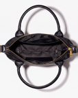 VALS | Umhängetasche Nylon classic schwarz/gold - innen