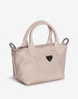 VALS | Umhängetasche Nylon pearl weiss/silber - seitlich