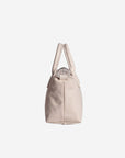 VALS | Umhängetasche Nylon pearl weiss/silber - von der Seite