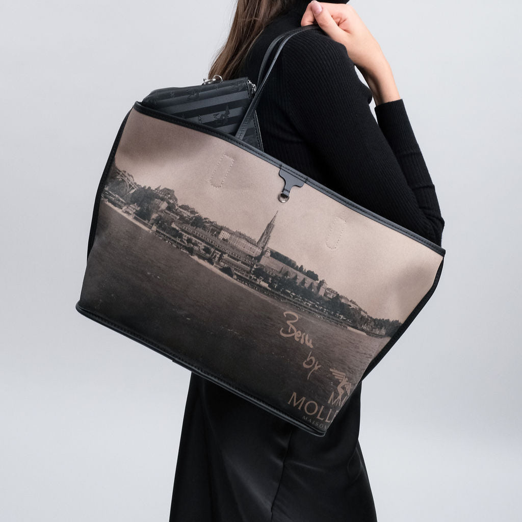 BERN | Shopper city classic schwarz/gold on body