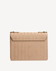 MELIDE | Umhängetasche cappuccino beige/gold - von hinten