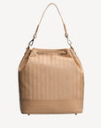 NIESEN | Beuteltasche cappuccino/gold - von hinten