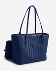 GENF | Shopper deep blau/silber - seiltich