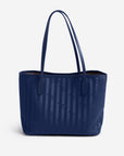 GENF | Shopper deep blau/silber - hinten