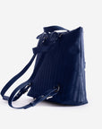 MANNO | Rucksack deep blau/silber - detail
