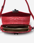 MEYRIN | Umhängetasche coral pink/silber - offen