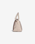 WENGEN | Shopper Nylon pearl weiss/silber - seitlich