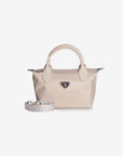 VALS | Umhängetasche Nylon pearl weiss/silber - frontal