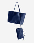 BERN | Shopper deep blau/silber - von hinten