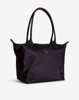 INTERLAKEN | Shopper Nylon classic schwarz/gold - leicht seitlich