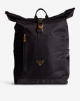 SOLOTHURN | Rucksack Nylon classic schwarz/gold - frontal