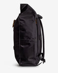 SOLOTHURN | Rucksack Nylon classic schwarz/gold - seitlich