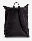 SOLOTHURN | Rucksack Nylon classic schwarz/gold - von hinten