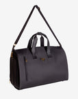 Seefeld | Reisetasche Nylon classic schwarz/gold - hängend seite
