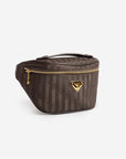 BRIENZ | Gürteltasche fango braun/gold - seitlich