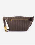 BRIENZ | Gürteltasche fango braun/gold - von hinten