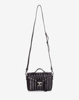 MEYRIN | Umhängetasche Diamonds classic schwarz/silber – hängend