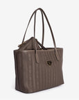 GENF | Shopper fango braun/gold - seitlich
