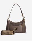 CASTIEL | Shopper fango braun/silber - frontal