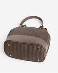 SION | Beuteltasche fango braun/gold - von unten
