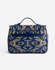MARLY | Umhängetasche Maze cappuccino deep blau/silber - hinten