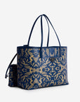BERN | Shopper Maze cappuccino deep blau/silber - seitlich