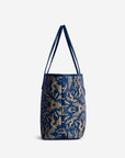 BERN | Shopper Maze cappuccino deep blau/silber - seitlich