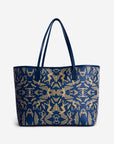 BERN | Shopper Maze cappuccino deep blau/silber - von hinten